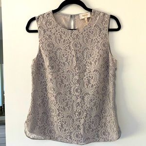 Laundry Lace Sleeveless Top